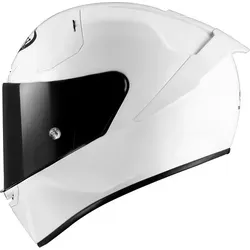 Suomy SR-GP Plain Helm 2XL, weiß für Männer - Motorradhelm mit hervorragender Kurvenstabilität und einzigartigem aerodynamischem Design, inklusive abnehmbarer Notfall-Wangenpolster.