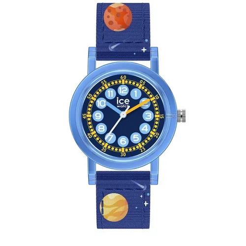 ICE-WATCH Watch 024500 - Armbanduhren für Jungen, ideal zum Erlernen der Uhrzeit, mit blauem Nylonband und wasserdichtem Gehäuse, perfekt für kleine Abenteurer.