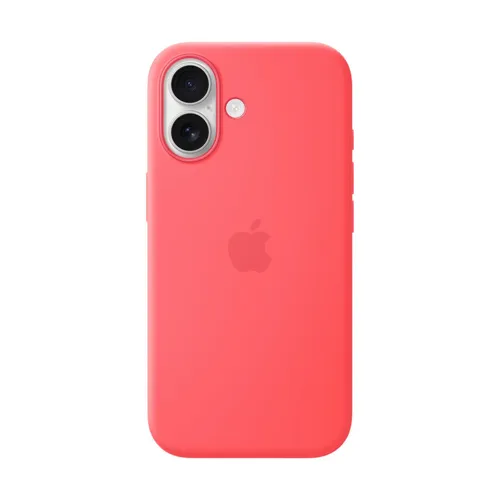 APPLE Silikon Case mit MagSafe für iPhone 17 – Guavepink - Schütze dein iPhone 17 stilvoll mit diesem hochwertigen Silikon Case von Apple. Es bietet perfekten Halt, ist einfach zu handhaben und ermöglicht kabelloses Laden. Ideal für den modernen Alltag.