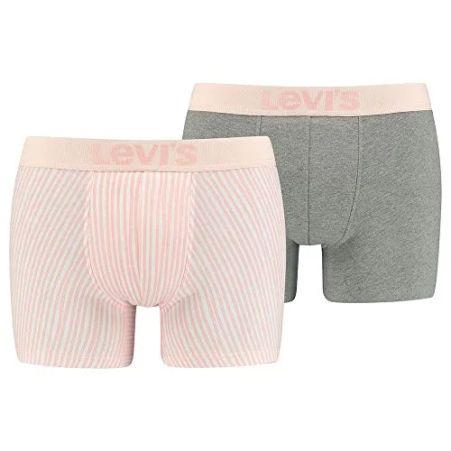 Levi's Men's Vertical Stripe All-Over-Print Boxer Briefs (2 Pack)