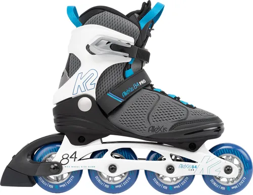 K2 ALEXIS 84 PRO Inline Skate 2025 grey/blue - 37 - Inliner mit K2 Softboot-Technologie für höchsten Komfort, ideales Fitnessgerät mit optimaler Kraftübertragung und schnellem K2 Speed Lacing System.
