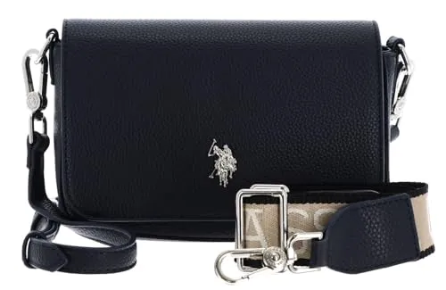 U.S. POLO ASSN. Mansion Flap Crossbody Bag - Damentaschen - Stilvolle Umhängetasche in Navy, verstellbar und ideal für Freizeitaktivitäten.