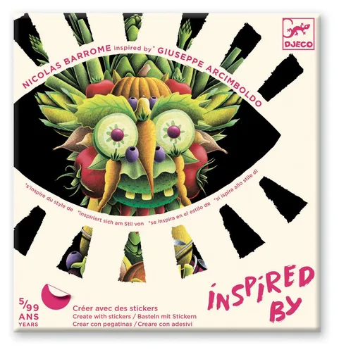 Collage-Workshop Manierismus Inspiriert von Arcimboldo, Djeco