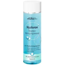 Medipharma Hyaluron Mizellen Reinigungswasser 200 ml - Gesichtsreiniger mit Hyaluron für sanfte und gründliche Reinigung, spendet Feuchtigkeit und ist ideal für alle Hauttypen.