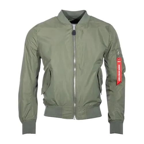 US MA1® Fliegerjacke Summer oliv - Outdoor Military Style - Funktionsjacken mit leichtem Material für optimale Atmungsaktivität und perfekten Tragekomfort im Sommer.