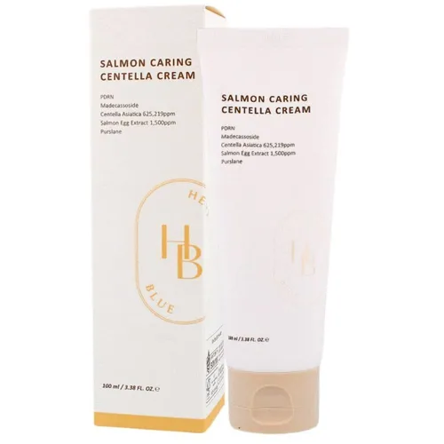 Heveblue Lachs Pflegende Aufbaupflegecreme - 100 ml - Tagespflege mit nährenden Lachs-Peptiden für eine intensive Feuchtigkeitsversorgung und revitalisierte Haut.