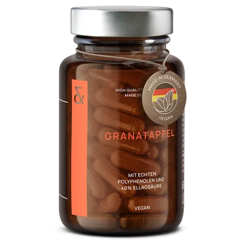 Granatapfel Extrakt mit 40% Ellagsäure hochdosiert  - 60 Kapseln - Vegan