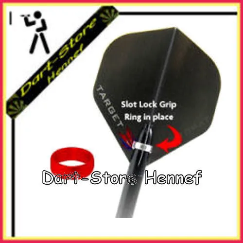 Sets = 6 St. Original TARGET Slot-Lock-Ringe, ROT 2