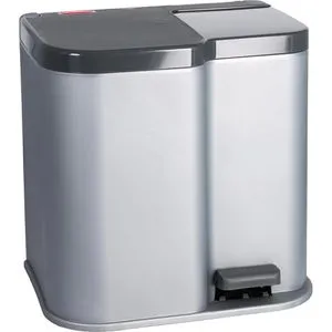 Curver Mülleimer Duo Pedal Bin, anthrazit