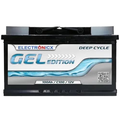 Electronicx GEL Versorgungsbatterie 12V 100Ah – Wartungsfreie Hochleistungs-GEL-Batterie
