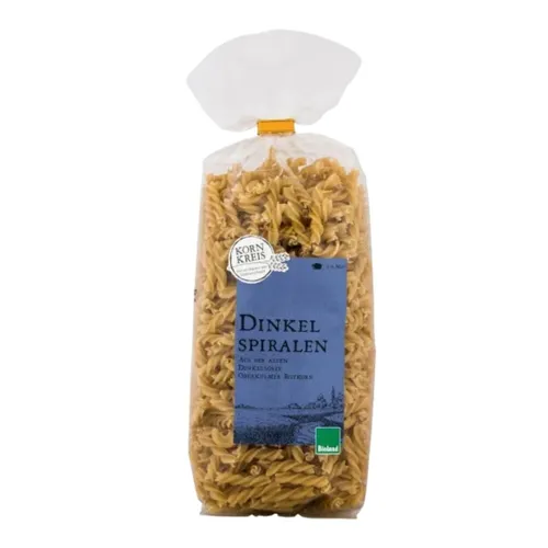 Kornkreis - Bio Dinkel Spiral Nudeln - 500g Oberkulmer Rotkorn 18,50 EUR/kg