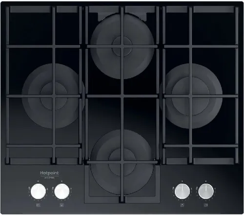 Hotpoint HAGS61FBK Gas-Kochfeld 60CM