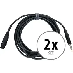Pronomic Stage JSXF-5 XLR/Stereoklinke-Kabel 5m 2x Set