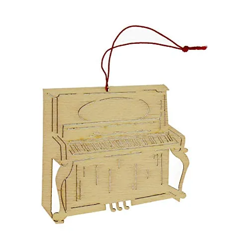 mugesh Anhänger Klavier Pappelholz - Schönes Geschenk für Musiker
