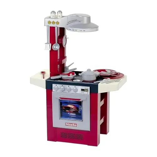 Theo Klein Gourmet Küche Kinderküche 95cm mit Sound - Spielküche für Kinder ab 3 Jahren, mit realistischen Soundeffekten für ein authentisches Kocherlebnis.