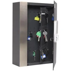 Rottner Schlüsselschrank Key Home 68 mit Elektronikschloss - Robuster Schlüsselschrank für 68 Schlüssel, ausgestattet mit einem elektronischen Schloss für erhöhte Sicherheit – ideal für Zuhause oder Büros.