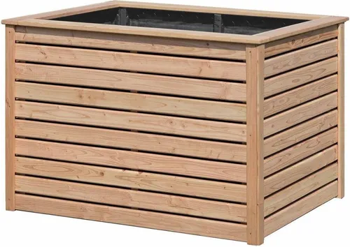 Hochbeet L125 x H80 cm aus Lärchenholz 25x70 mm Pflanzkasten Kräuterbeet Garten : 125 x 85 x 80 cm Maße: 125 x 85 x 80 cm
