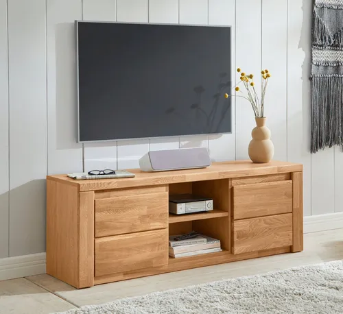 Home affaire Lowboard Burani, grifflose Optik braun von OTTO home