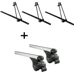 Fahrradträger ORION Set für Fiat Panda III (ab 2012) - Praktisches Set mit 3x Fahrradträger ORION und Relingträger Quick L für Fiat Panda III ab 2012. Ideal für den sicheren Transport von bis zu 3 Fahrrädern. Einfache Montage und maximale Flexibilität.