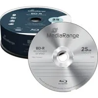 MEDIARANGE Blu-Ray Disc MR514 - 25er Cakebox, 25 GB Kapazität, bis zu 6x Schreibgeschwindigkeit, kratzfest und ideal für langfristige Archivierung
