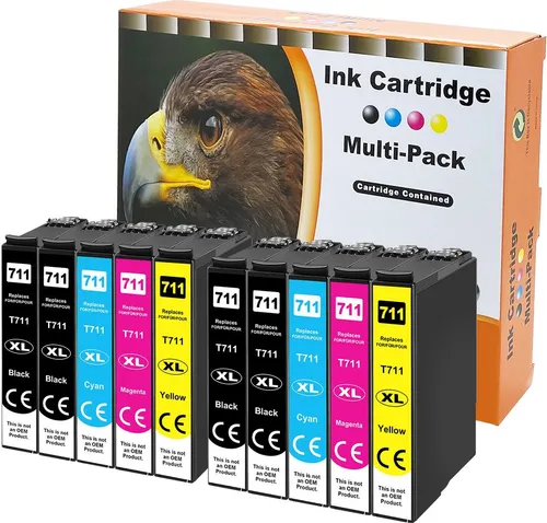 D&C Tintenpatronen ersetzt Epson T71x-10er Set (B/C/M/Y)