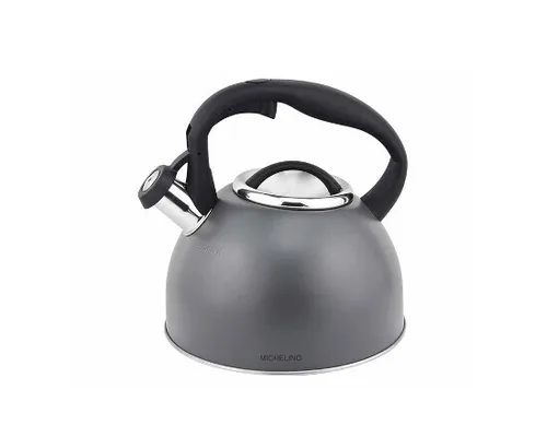 Michelino Flötenkessel Grau 2,5 Liter Fassungsvermögen