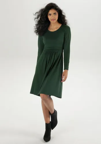 Jerseykleid ANISTON SELECTED, Damen, Gr. 42, tannengrün