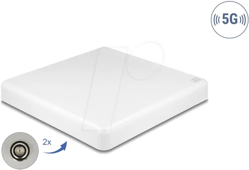 Delock Patch Antenne 9 dBi für Mobiltelefone - WLAN Antennen und Zubehör, gerichtete 9 dBi Antenne für optimale Signalstärke, ideal für Außenanwendungen mit flexibler Montage.