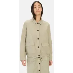 camel active Blusenblazer aus einem Leinenmix Langarm Button-Down beige|weiß XXL (48)