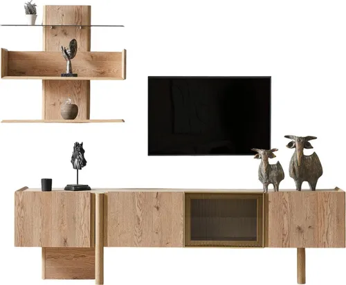TV Board Anka Holzwerkstoff Naturholzoptik Beige, Produktauswahl:TV Board