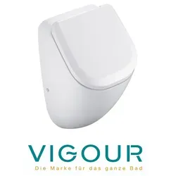 VIGOUR DERBY Urinal mit SoftClose Deckel, spülrandlos