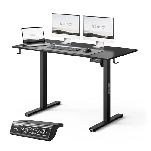 Produktbild NOJO LIGHT Schreibtisch elektrisch höhenverstellbar 120 x 60 cm – Ergonomisch & stabil für Home-Office