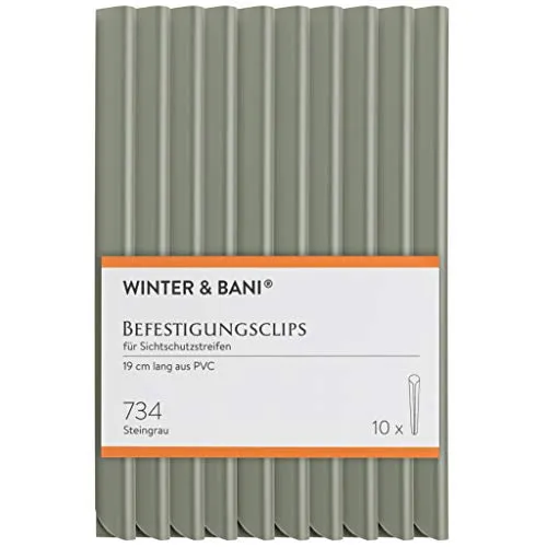 Befestigungsclips für Sichtschutz Garten, Zaun Sichtschutzstreifen-Clips, wasserdichte Befestigung für Doppelstabmattenzaun Sichtschutz, Zubehör für Gartenzaun Sichtschutz, 10 x PVC-Clips