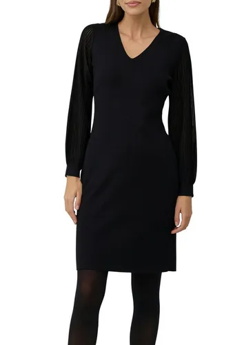 s.Oliver BLACK LABEL Sommerkleid schwarz 46 - Elegantes Sommerkleid in Schwarz, ideal für warme Tage. Aus atmungsaktiven Materialien für besten Tragekomfort.