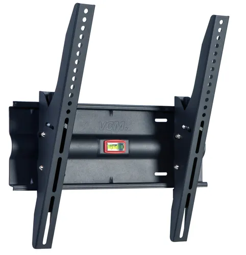 VCM my media TV-Wandhalterung WN110 schwarz - TV-Halterung für Bildschirmgrößen bis 37 Zoll, platzsparend und neigbar für optimalen Blickwinkel, inklusive Wasserwaage für einfache Montage.