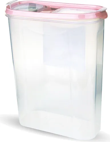 Vorratsdosen mit Deckel 2,8 Liter ( Altrose ), Luftdicht Schüttdose BPA frei für Lebensmittel, Vorratsbehälter Set - Frischhaltedosen Klappdeckel