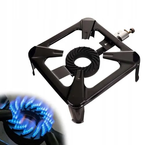 Gas-Hockerkocher 8,8kW mit Gusseisenbrenner