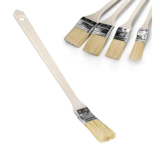 Prima-Online Heizkörperpinsel Heizkörperpinsel, Ecken Pinsel, Langer Holz-Griff, (10 St., Heizkörperpinsel 25mm)