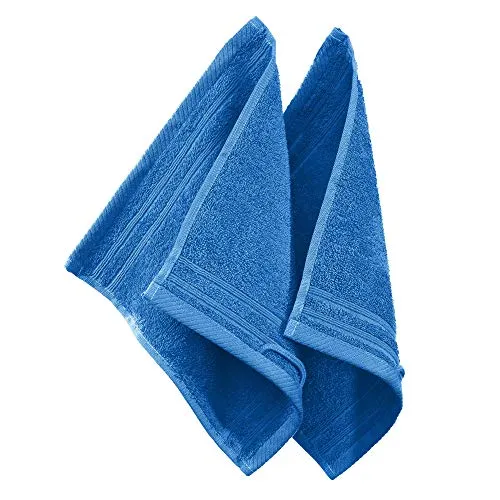 Erwin Müller Seiftuch Heidelberg 2er- Pack 100% Baumwolle Royalblau Größe 30x30 cm - leichte Qualität, saugstark, schnelltrocknend, kompakt - ideal für Sport, Strand, Reisen (weitere Farben)