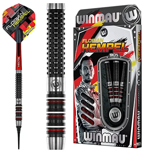 Winmau Soft Darts Florian Hempel 90% Tungsten - Profi Softtip Dart 21 g - Pfeile für Profis, 90% Tungsten für optimale Stabilität und Präzision, ideal für Softdart-Spieler, neu und originalverpackt.