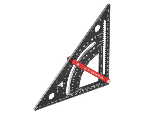 Produktbild STAHLWERK Winkelmesser Winkeldreieck mit Anschlag, L:20 cm, (1-tlg)