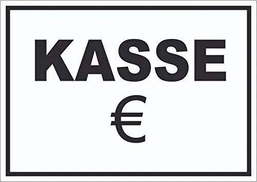 Kasse Aufkleber A4 (210x297mm)