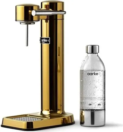 Aarke Wassersprudler Carbonator 3 - Gold, kompakt und elegant für stilvolles Sprudelwasser zu Hause