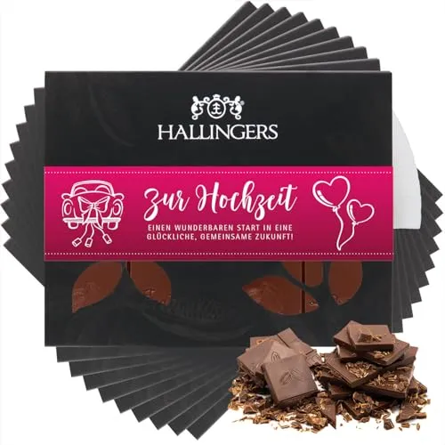 Hallingers Vollmilch Edel-Schokolade Pur - handgemacht, alkoholfrei - Made in Germany