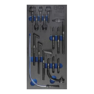 BGS 9992-1 Getriebe-Befülladapter-Satz - 15-tlg. Adapter-Set für die Befüllung von Schalt-, Automatik- und DSG-Getrieben, kompatibel mit zahlreichen Fahrzeugmarken wie VW, Audi, Ford und Mercedes-Benz.