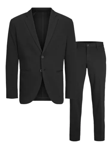 JACK & JONES JJEJAXON Anzug Junior - Eleganter Einreiher mit passender Hose im Slim Fit, ideal für besondere Anlässe, aus hochwertigem Material für optimalen Tragekomfort.