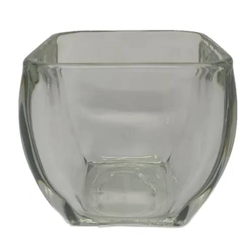 SANDRA RICH, Votive Vase, Glasvase, Tischvase, Windlicht, Kerzenglas, Teelichtglas, Teelichthalter, Glasschale, Dekoschale 8cm