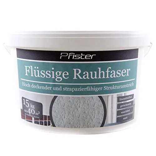 BAU DISCOUNT Flüssige Raufaser Pfister weiss 15kg