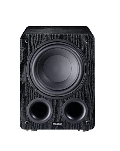 Magnat Alpha RS 8 Subwoofer Schwarz - Lautsprecher mit 200 mm Tieftöner, 80 Watt Dauerleistung und klippel-optimiertem Magnetsystem für beeindruckenden Bass und präzise Klangqualität.