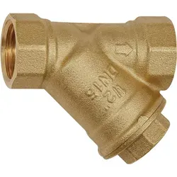 RIEGLER 140990-60-5 Schmutzfänger aus Messing - Leitungsinstallation mit G 1 Anschluss, schützt Ihre Systeme vor Verunreinigungen dank feiner 0,2 mm Filterung für optimale Leistung.